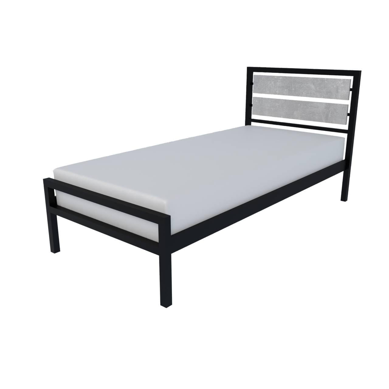 Кровать металлическая BLOOM-Индастриал односпальная в стиле Loft 90х200 см (000083210)