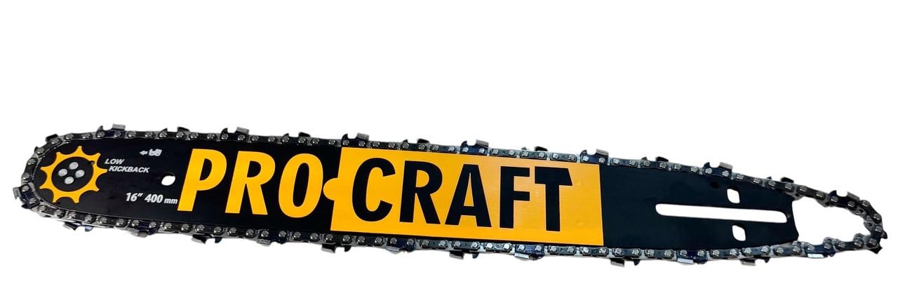Комплект шина ProCraft и цепь Dolmar Super Tooth для электропилы и бензопилы 40 см 57 звеньев 3/8" 1,3 мм (35914525)