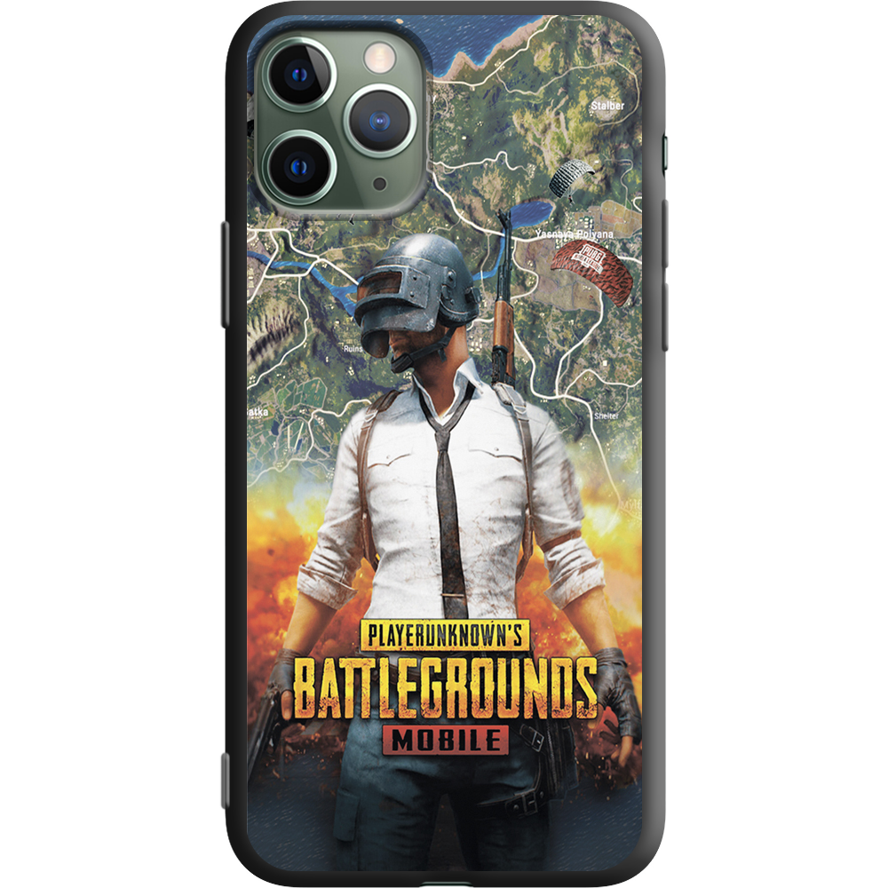 Чехол Boxface iPhone 11 Pro PUBG Mobile Черный силикон (38189-up2309-38277)