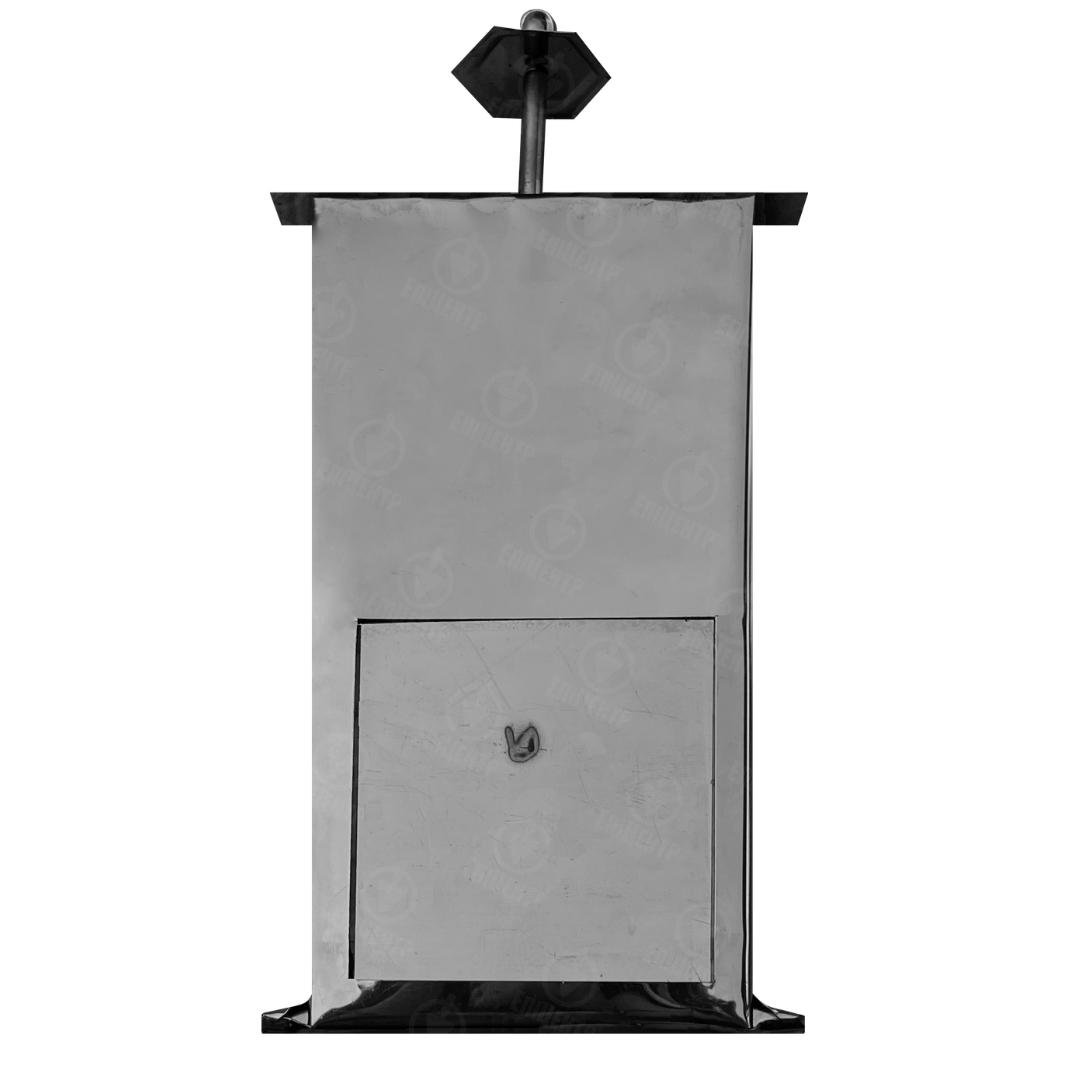 Шибер печной из нержавейки для кухни 190х355 мм (8349)