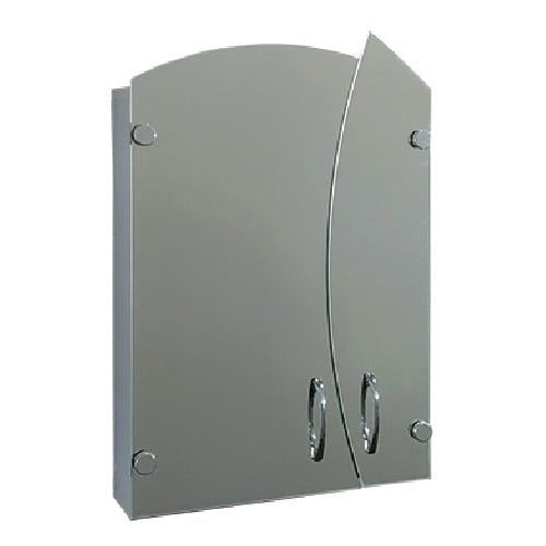 Зеркальный шкаф фигурный Seria A "Эконом" №570 750x500x130 мм