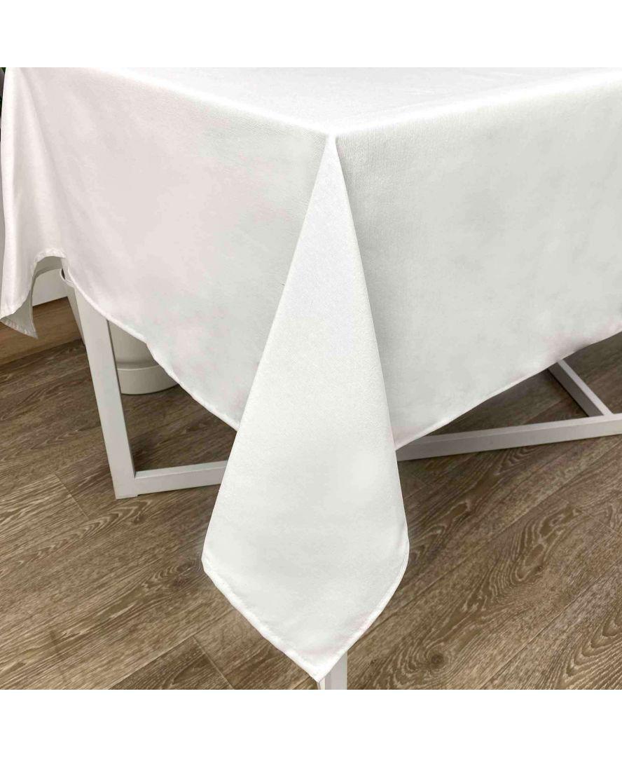 Скатерть на стол 180x134 см Белый