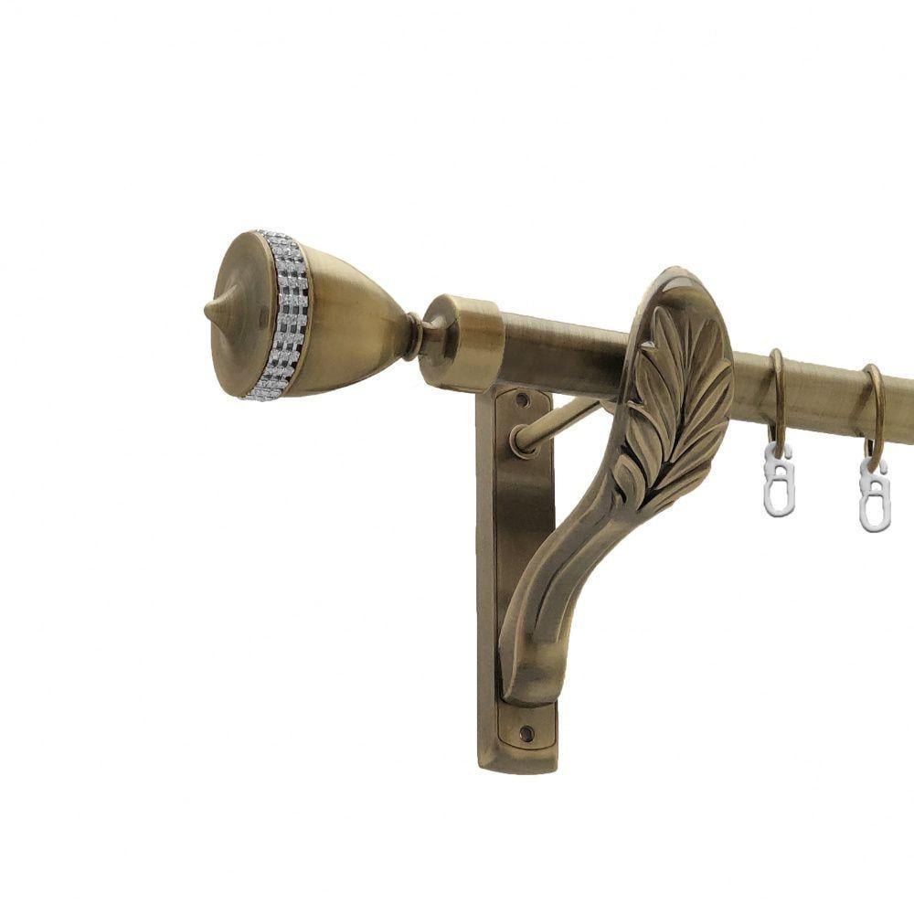 Карниз для штор Orvit Этерния однорядный 25 мм ретро 160 см Антик (000-7952)