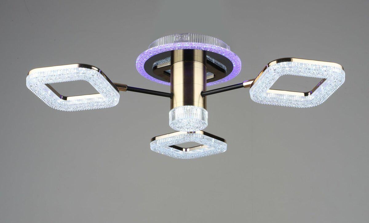 Люстра Platinum B YH0310/3 BK/GD светодиодная акрил (40534) Люстра Platinum B YH0310/3 BK/GD светодиодная акрил (40534)