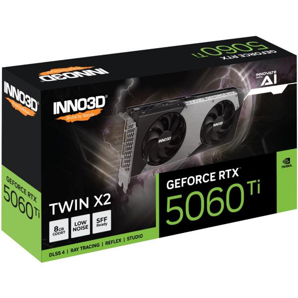 Відеокарта Inno3D GeForce RTX 5060 Ti Twin X2 (N506T2-08D7-193075N) - фото 2 Відеокарта Inno3D GeForce RTX 5060 Ti Twin X2 (N506T2-08D7-193075N) - фото 2
