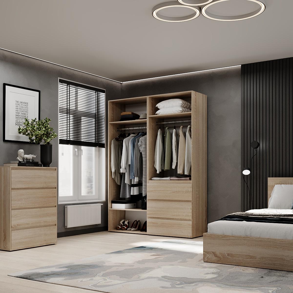 Шафа розпашна комбінована ART IN HEAD №5 Light 1600x500x2200 мм Дуб Сонома світлий (GALTK0513000000) - фото 4 Шафа розпашна комбінована ART IN HEAD №5 Light 1600x500x2200 мм Дуб Сонома світлий (GALTK0513000000) - фото 4