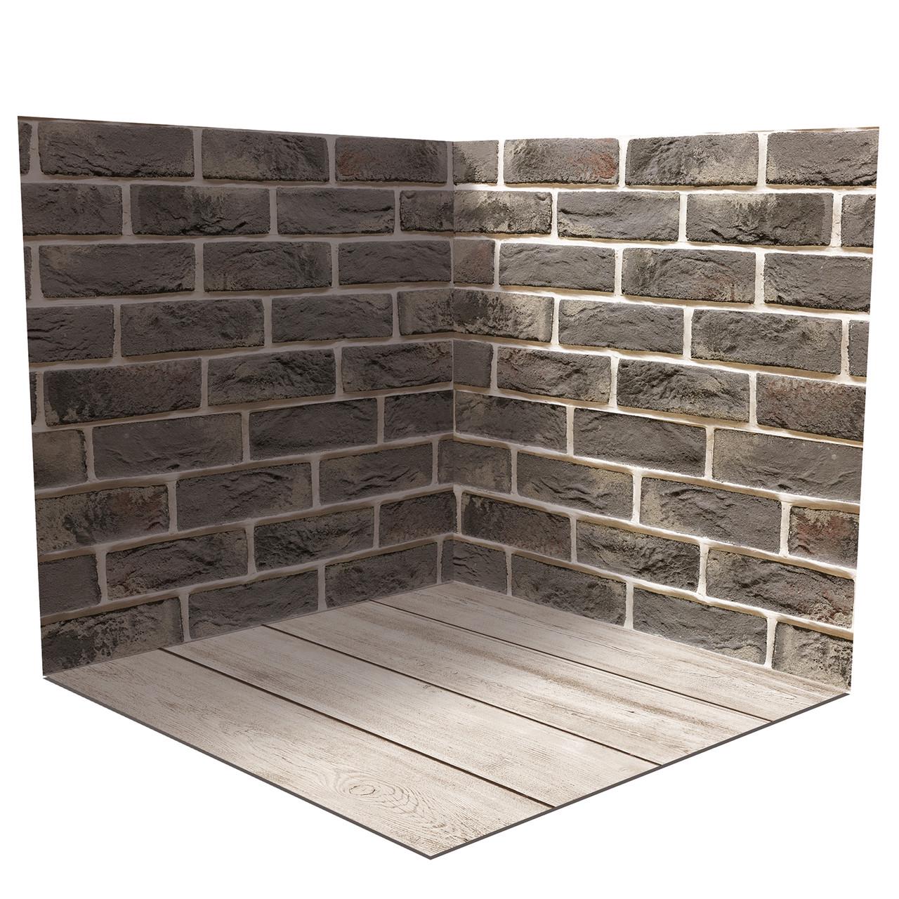 Фотофон виниловый угловой 100x100 см Frontlit 450 г/м2 №58068