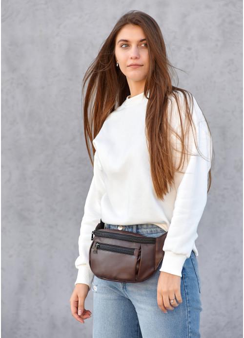 Сумка женская Sambag водостойкая Шоколадная (28523964) - фото 3 Сумка женская Sambag водостойкая Шоколадная (28523964) - фото 3