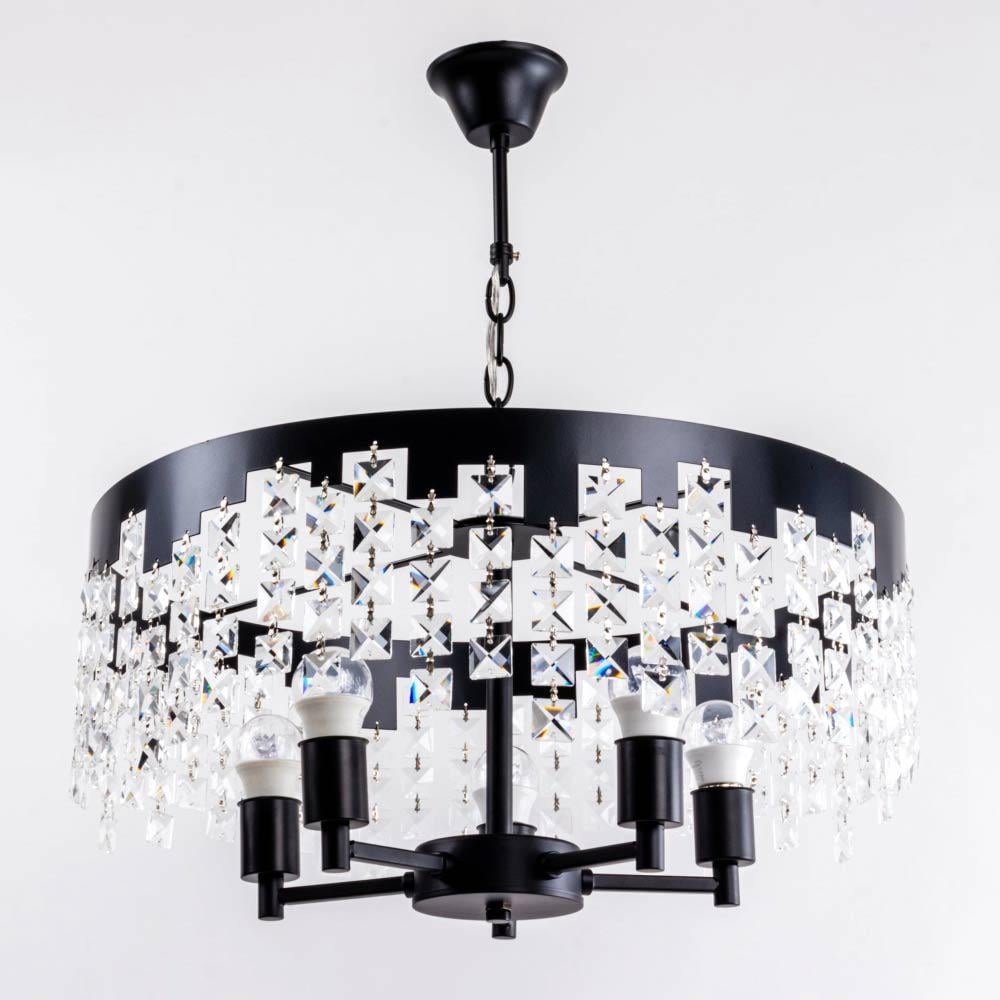 Люстра подвесная хрустальная Light House SRS-19985/5 Черный