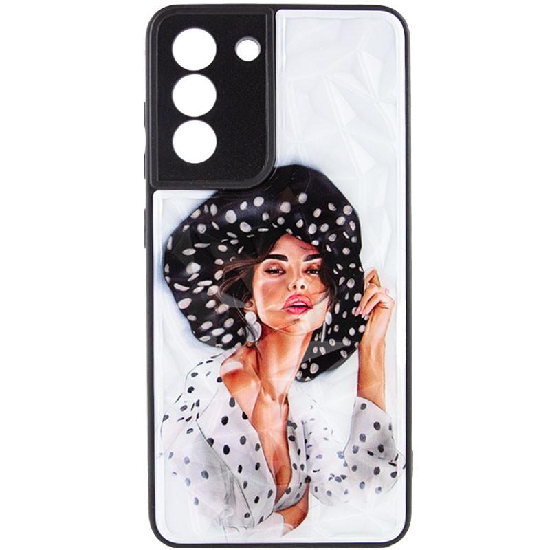 Протиударний TPU+PC Чохол Prisma Ladies для Samsung Galaxy S22 Girl in a hat - фото 2