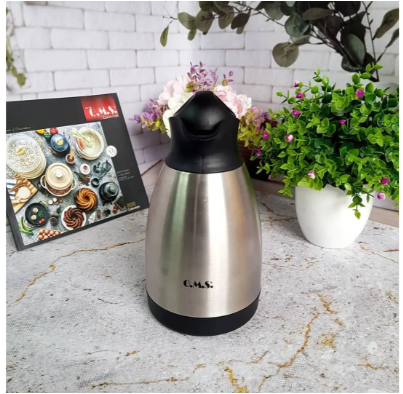 Термос для чая/кофе OMS из нержавеющей стали 1500 мл Серебристый (3281-1.5) - фото 3 Термос для чая/кофе OMS из нержавеющей стали 1500 мл Серебристый (3281-1.5) - фото 3