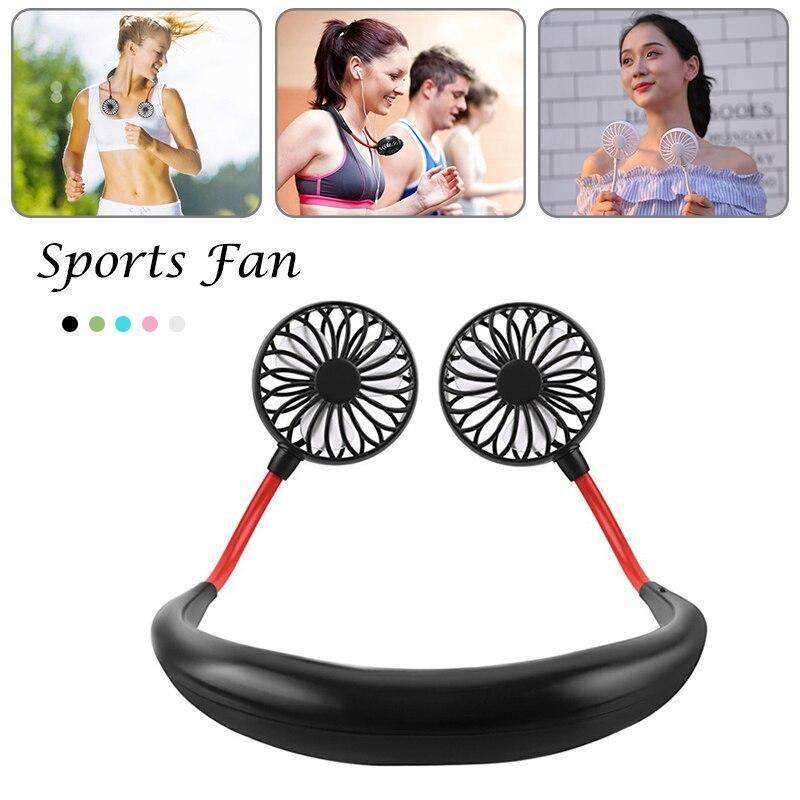 Вентилятор портативный Sport Fan USB на шею аккумуляторный (11203512) - фото 2