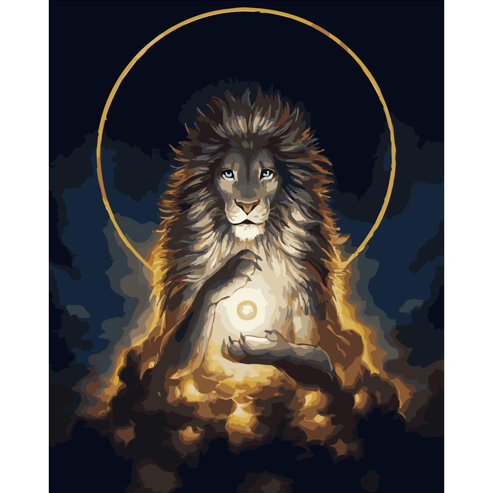 Картина за номерами Strateg Преміум Цар світу 40x50 см (GS378)