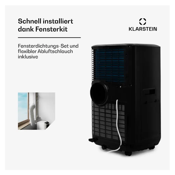 Кондиционер мобильный на колесах для дома KLARSTEIN Max Breeze Smart 15000 БТЕ (10035742) - фото 3 Кондиционер мобильный на колесах для дома KLARSTEIN Max Breeze Smart 15000 БТЕ (10035742) - фото 3