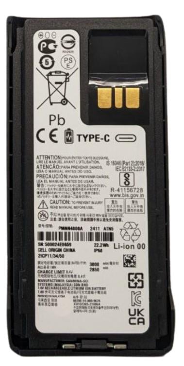 Аккумулятор c Type-C для раций Motorola R7/R7A PMNN4808A 3000 mAh (17634388)