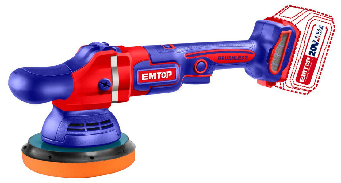 Машина полировальная аккумуляторная EMTOP ELAP2015 без АКБ и ЗУ