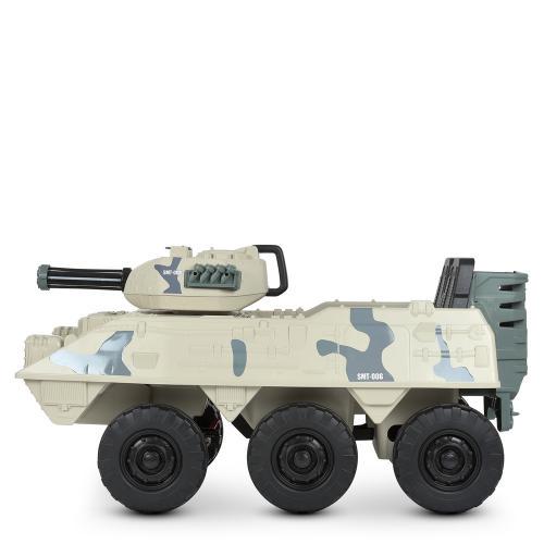 Дитячий електромобіль Танк M 4862BR-1 Білий - фото 8