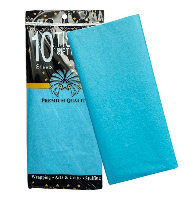 Бумага тишью 65x50 см 10 шт. Голубый (414941)