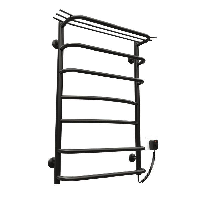 Рушникосушарка електрична KOSSER Канна 800х500/7 ER з регулятором і полицею Чорний (2000003900466-1)