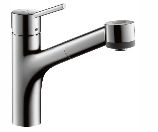Кухонный смеситель однорычажный с выдвижным изливом Hansgrohe Talis S 32841000 (25325)
