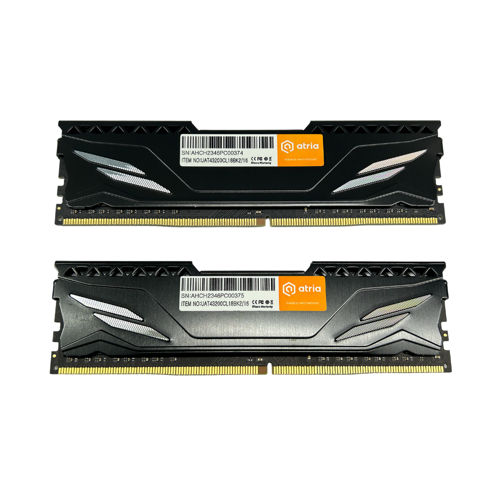 Оперативна пам'ять ATRIA Fly UAT43200CL18BK2/16 DDR4 16 ГБ 3200 мГц для настільних ПК Black (13827083) - фото 2