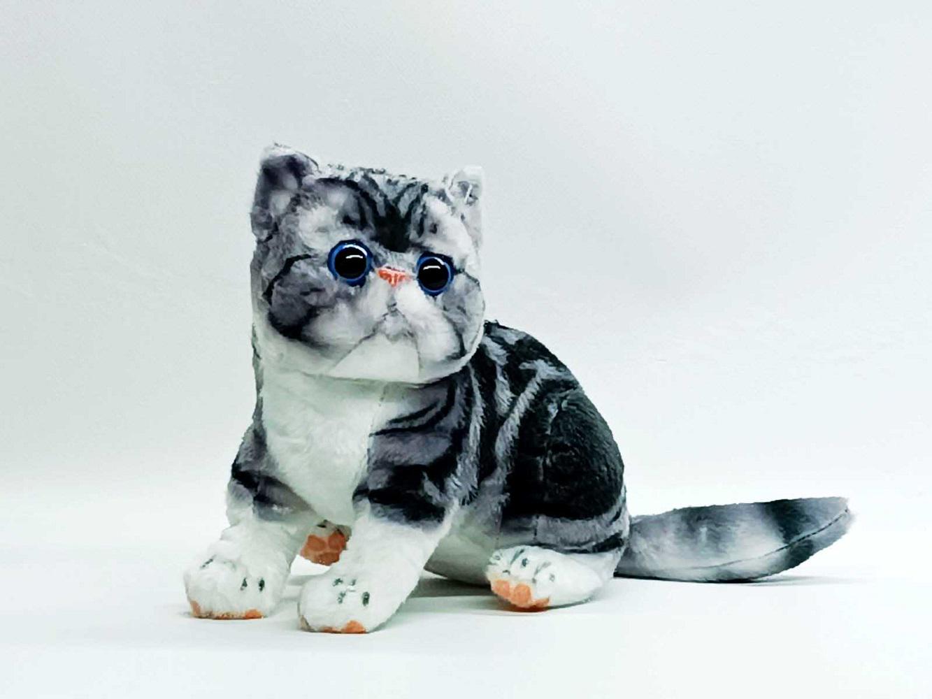 М'яка іграшка Shantou Котик черепашої Сірий (K4206)