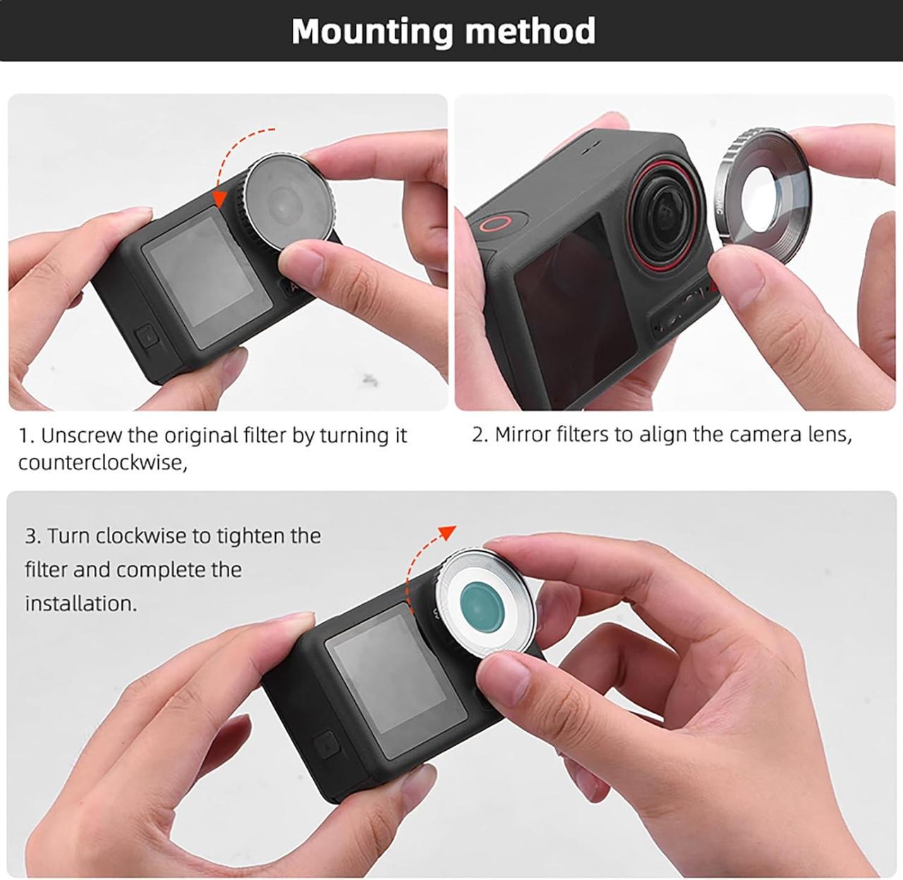 Світлофільтр об'єктиву професійний UV захисний для DJI OSMO Action 3 4 5 - фото 6 Світлофільтр об'єктиву професійний UV захисний для DJI OSMO Action 3 4 5 - фото 6