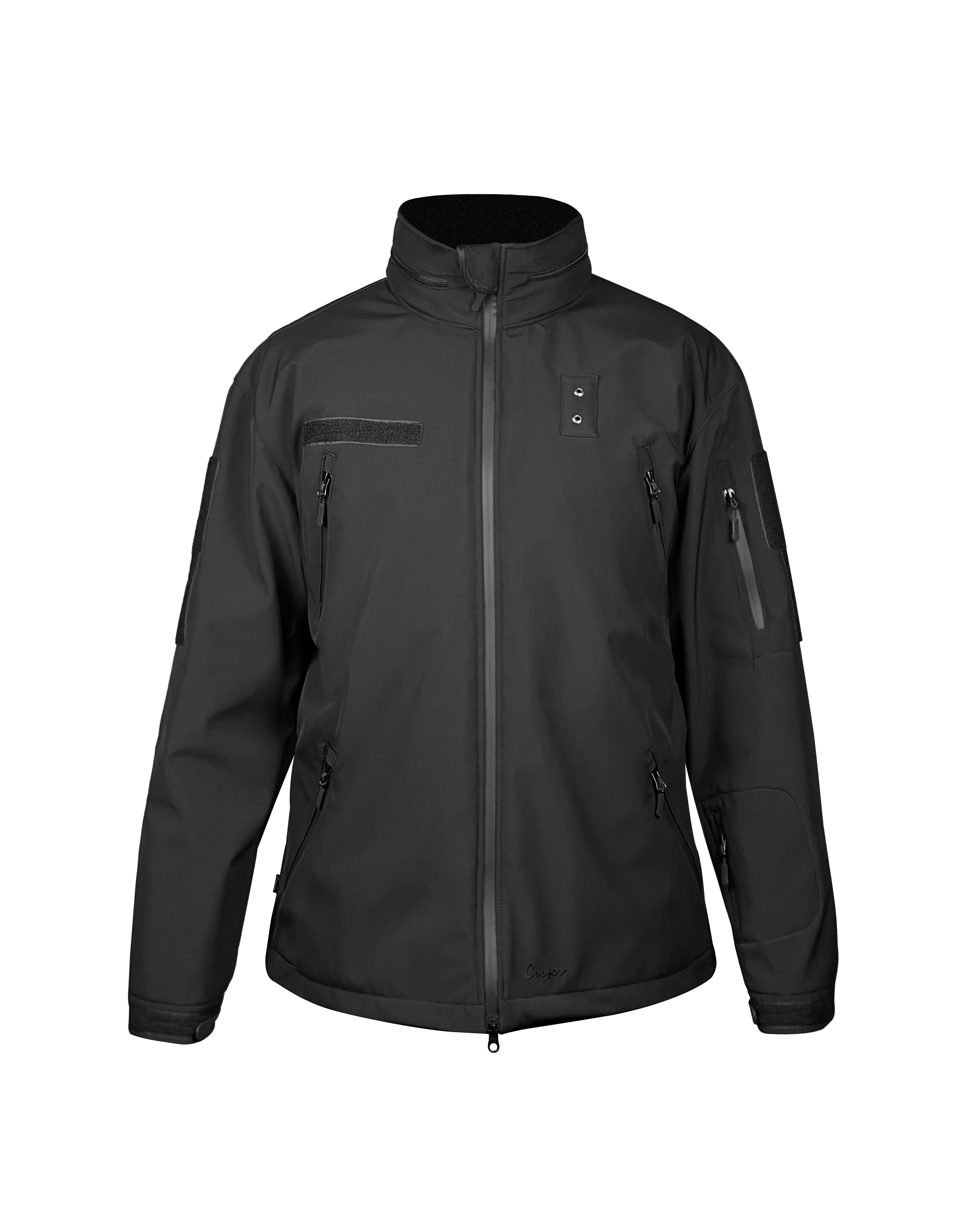 Військова куртка COOPERR Soft Shell III з прихованим капюшоном XL Чорний (KUR-10.1.XL)