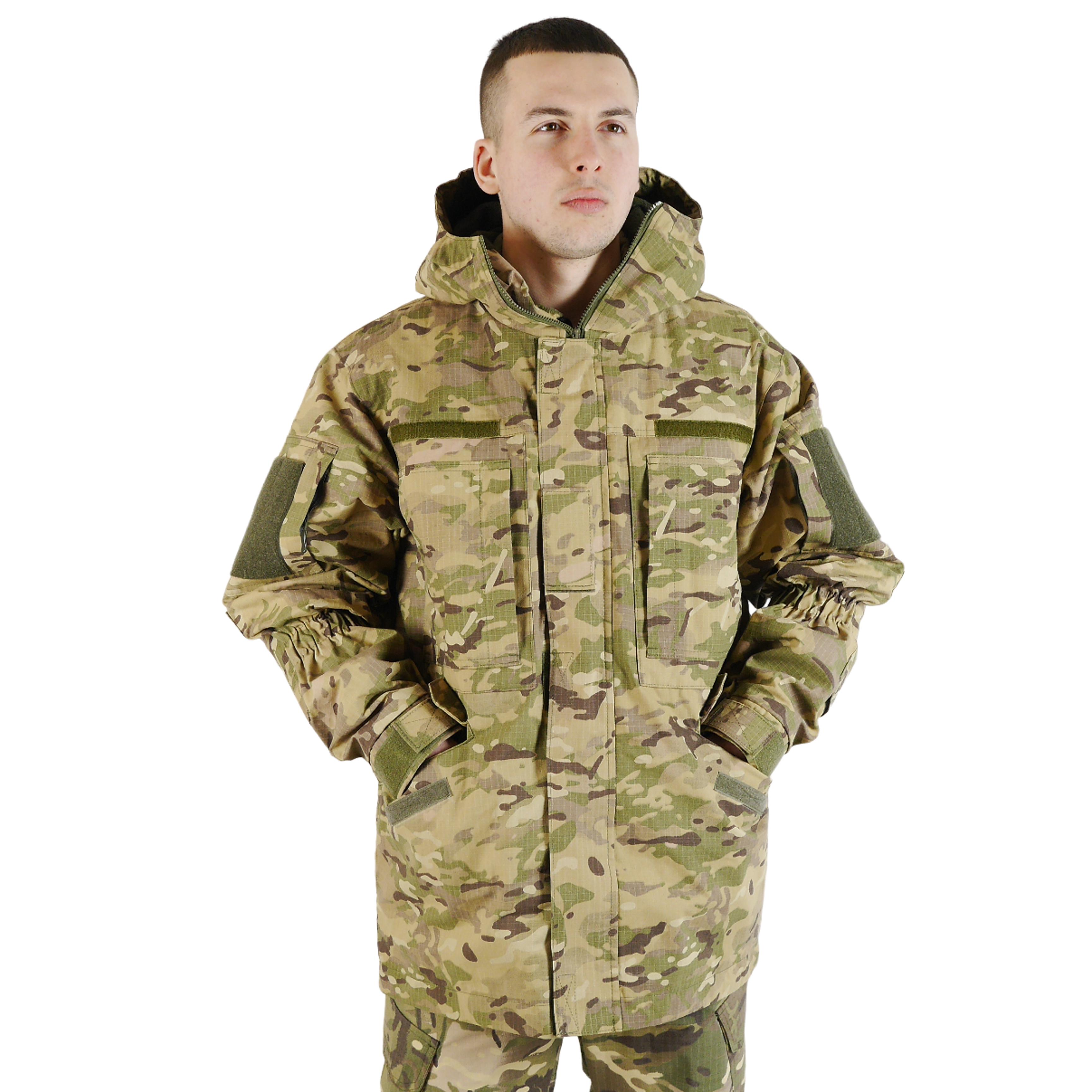 Куртка военная 1170 р. 52-54 с капюшоном Пиксель (1170-52-54)