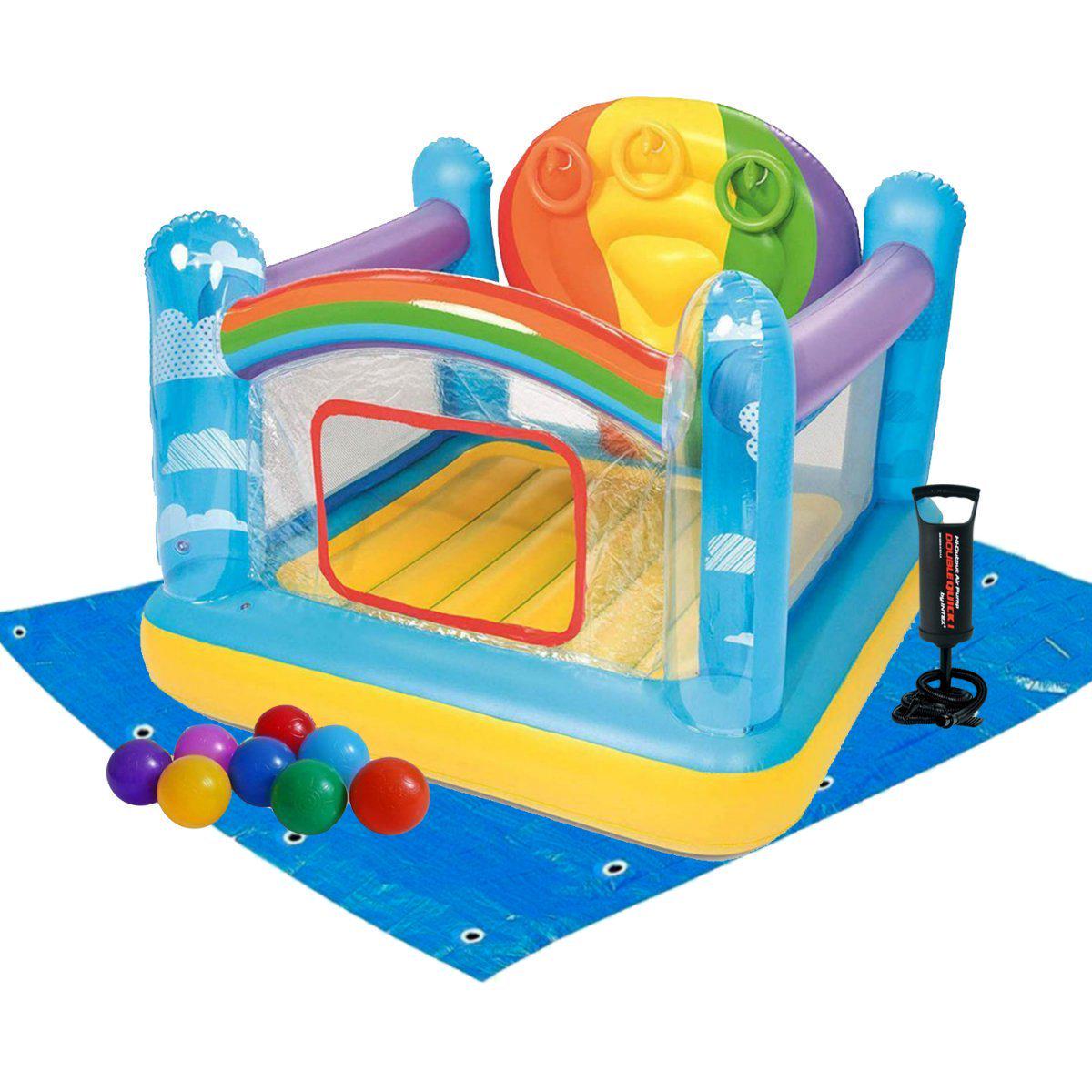Надувний батут Bestway 52269-2 Повітряна куля з кульками/підстилкою/насосом 175x173x137 см
