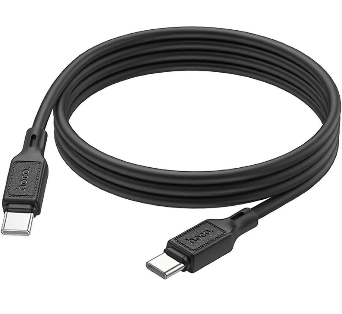 Кабель Hoco X90 силиконовый Type-C to Type-C 3A/60W 1 м Black (2954816756)
