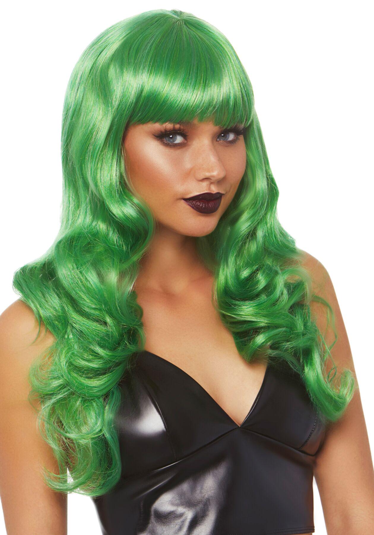 Парик волнистый Leg Avenue Misfit Long Wavy Wig 61 см Green (SO8009)