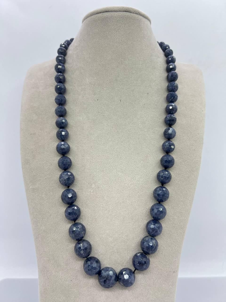 Бусы сапфир 52 см Синий (11177)