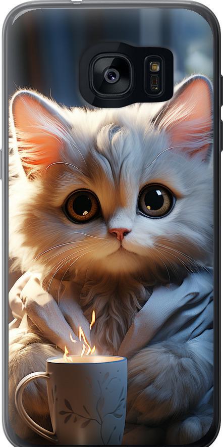 Чехол на Samsung Galaxy S7 Edge G935F White cat (5646t-257-42517)