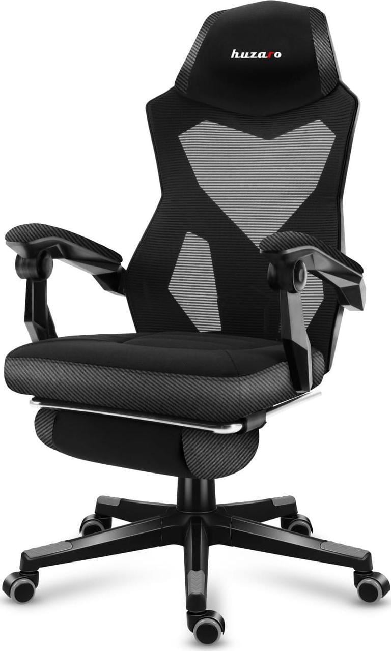 Крісло комп'ютерне для геймера Huzaro Combat 3.0 Carbon Black (366069)