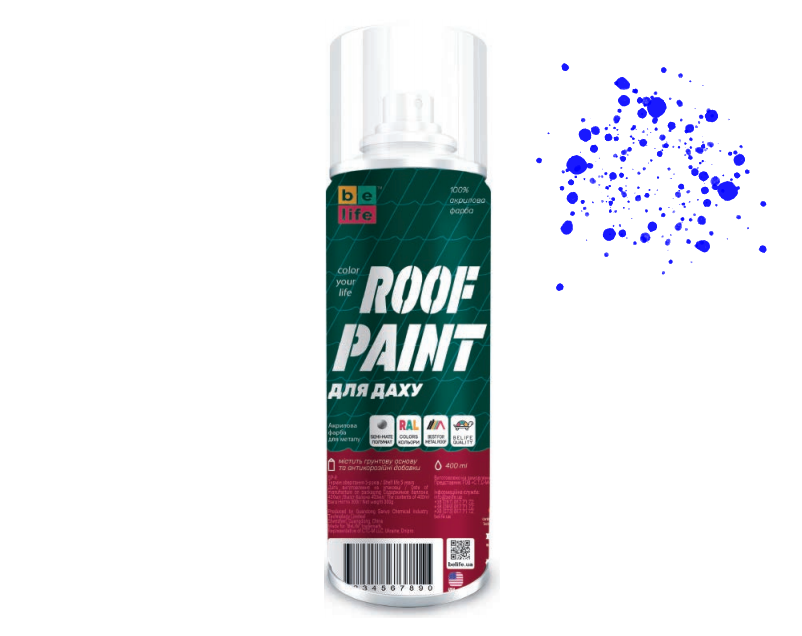 Краска Belife Roof Paint RAL5002 Синий