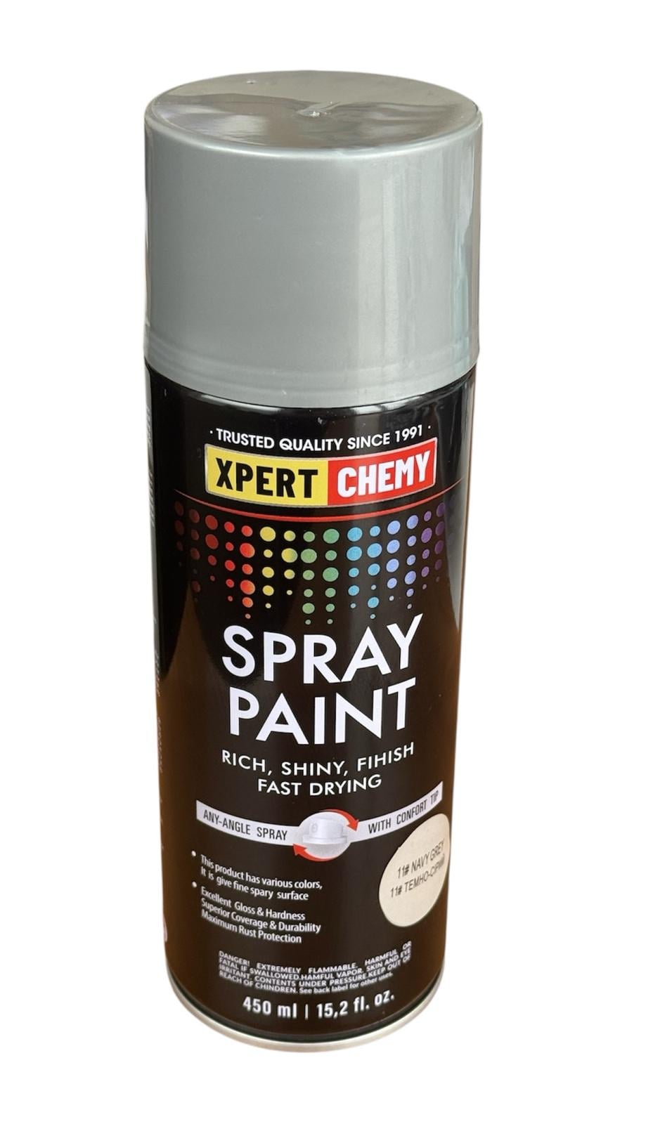 Фарба аерозольна універсальна XPERT CHEMY SPRAY PAINT 450 мл 11 Сірий темний (XC-SP-0015)