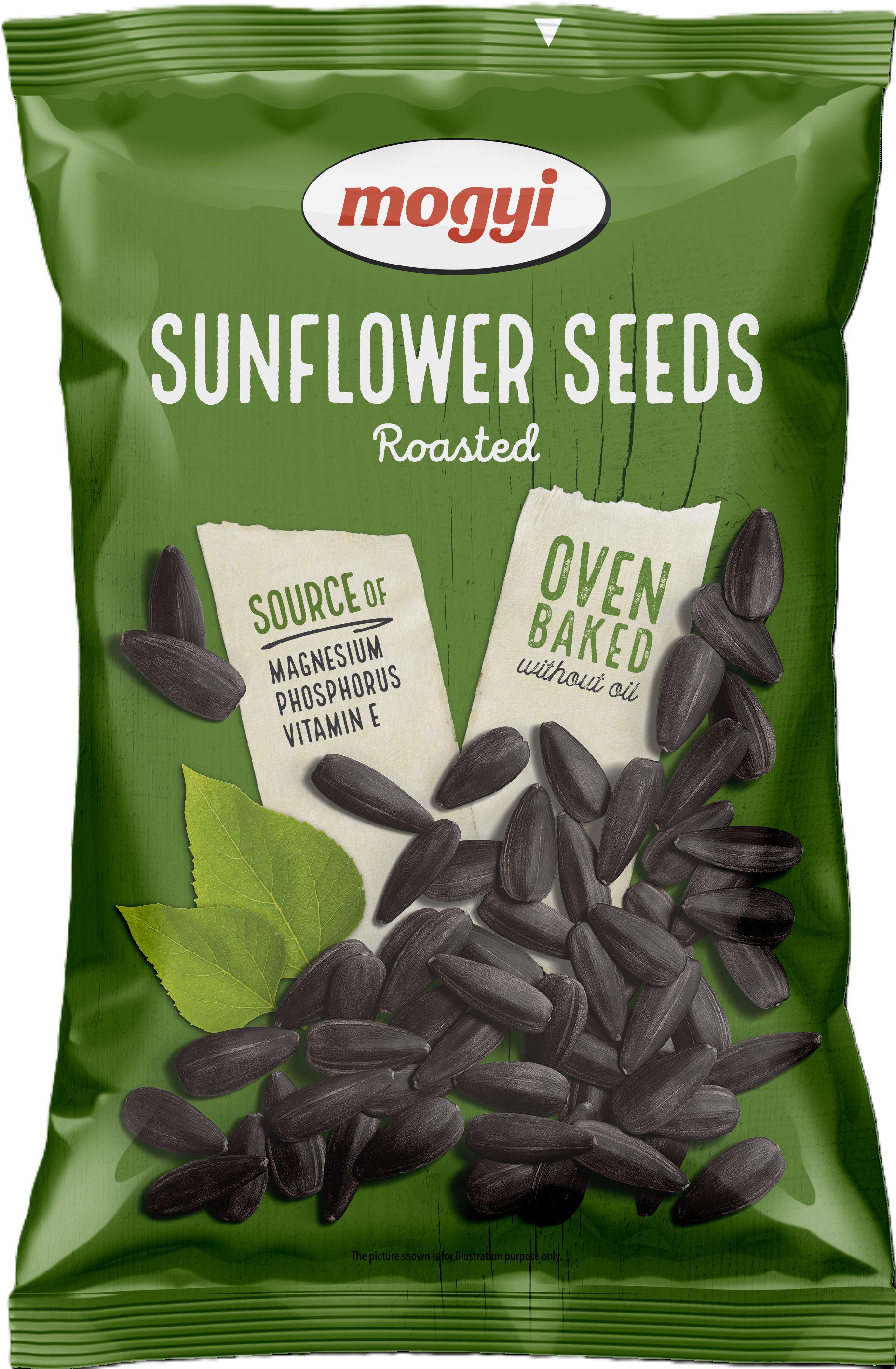 Насіння соняшника смажене Mogyi чорне не солоне 200 г (10018)