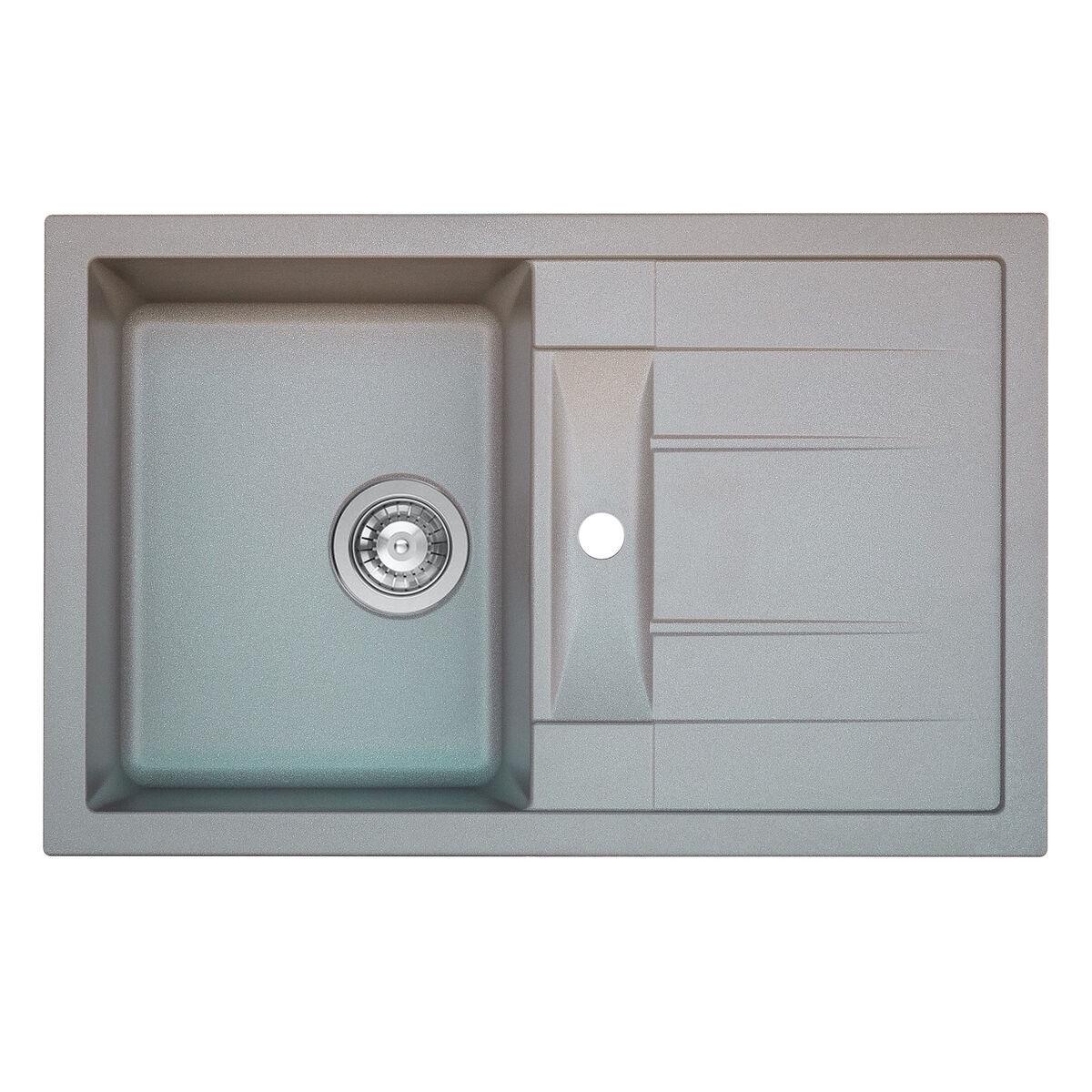 Мойка для кухни Platinum 7850 Troya гранит матовый Серый муссон Мойка для кухни Platinum 7850 Troya гранит матовый Серый муссон