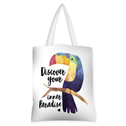 Сумка женская тканевая Presentville Discover your inner Paradise (SV TRO041 WH) Сумка женская тканевая Presentville Discover your inner Paradise (SV TRO041 WH)
