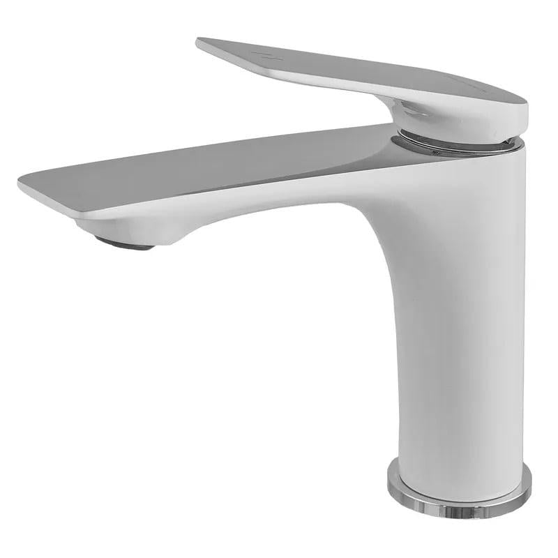 Смеситель для умывальника MIXXUS PREMIUM DERBY 001 NUT White/Chrome (MI6613)