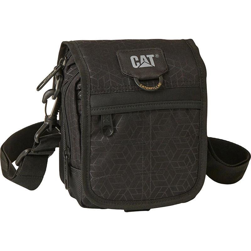 Сумка чоловіча CAT Millennial Classic Ronald 2 л Black Heat Embossed (84172; 478)