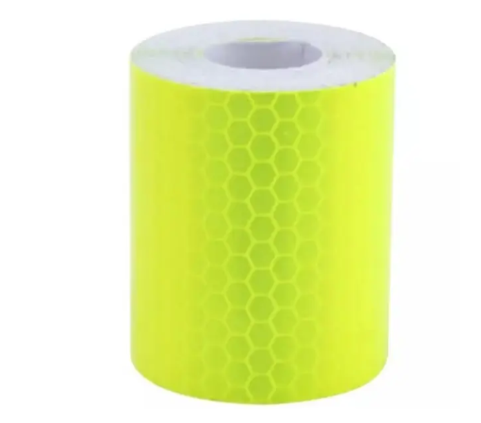 Светоотражающая лента Соты 70x5 см Салатовый (11565/1)