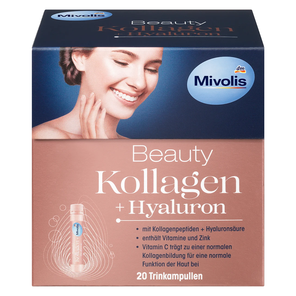 Биологически активная добавка Mivolis Beauty Kollagen/Hyaluron/Trinkampullen 20 шт. (EPI-15102025-1333)