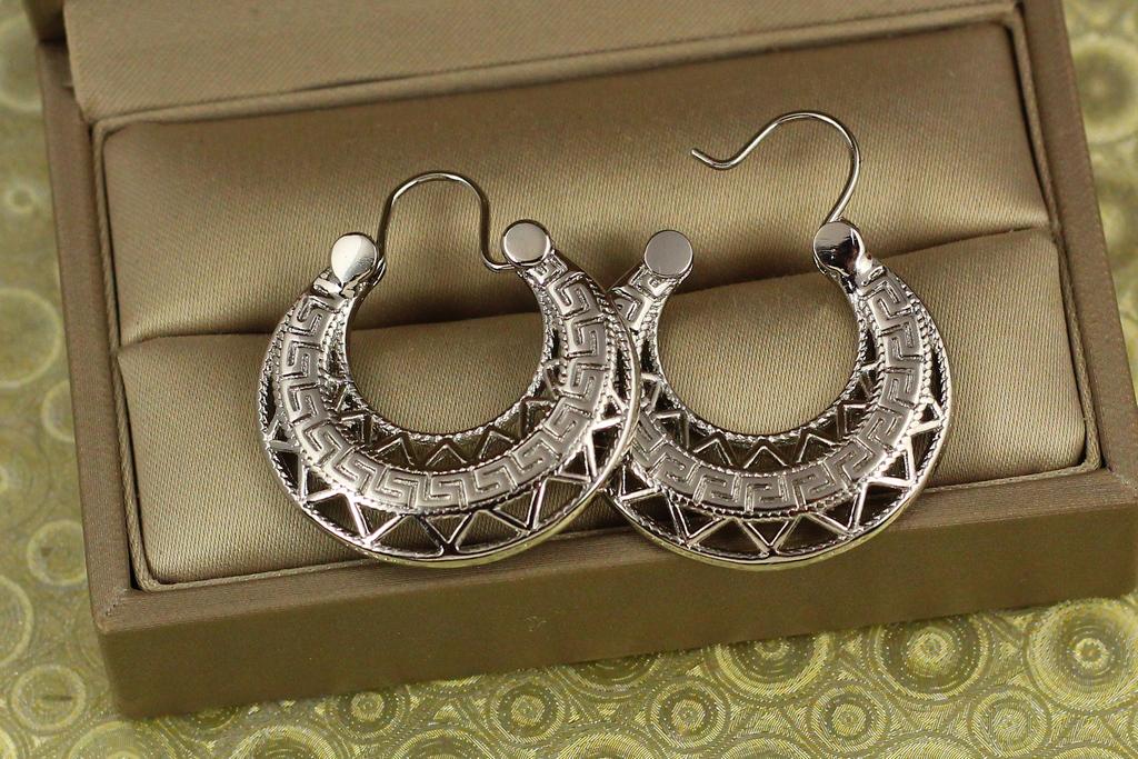 Серьги коромысла Xuping Jewelry Гета 3 см Серебристый (29680696)