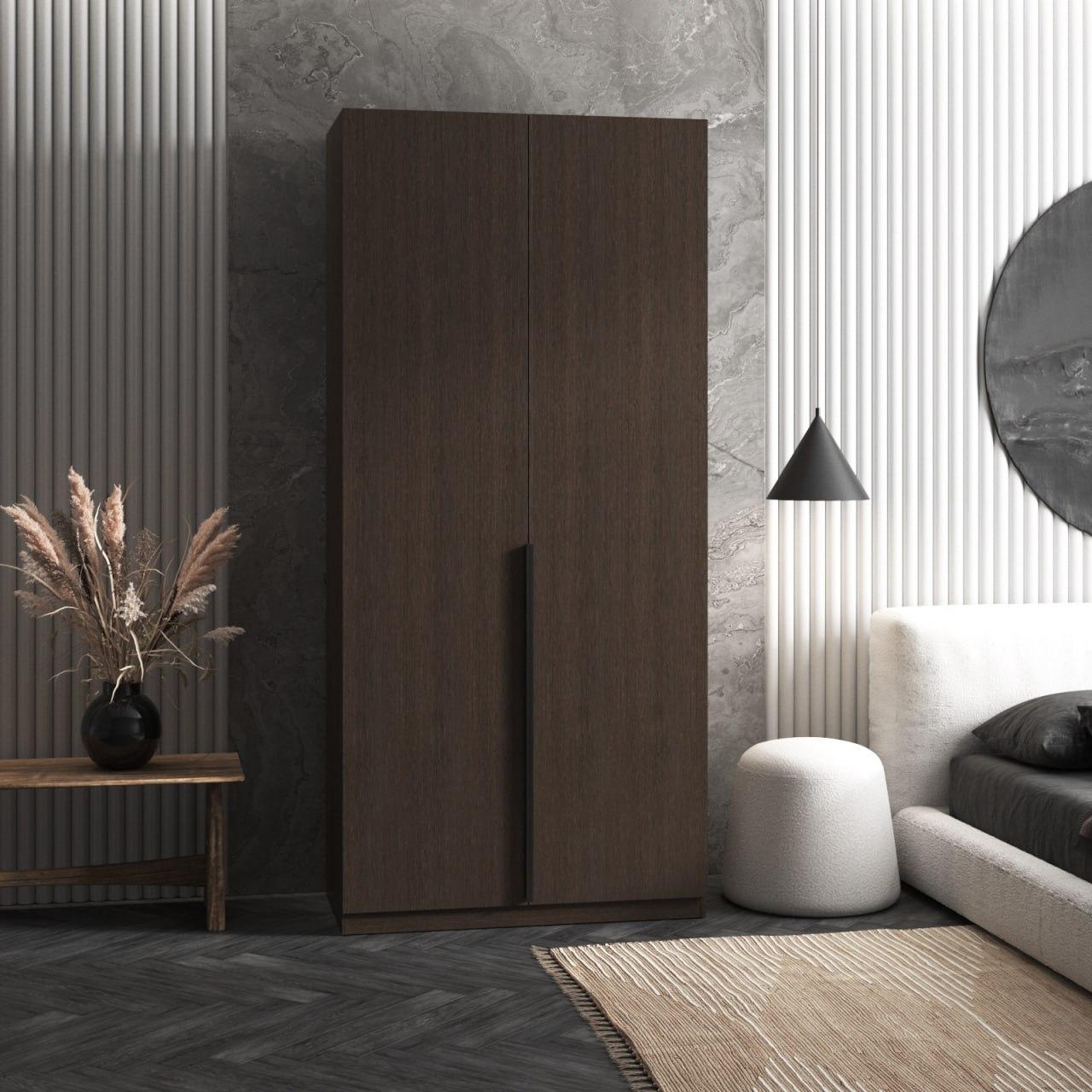 Шкаф гардеробный Вайс M-26 1000х500х2195 мм Венге Темный (30832911) - фото 1 Шкаф гардеробный Вайс M-26 1000х500х2195 мм Венге Темный (30832911) - фото 1