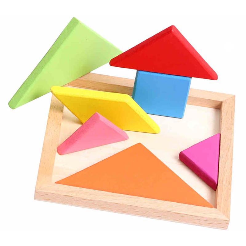 Геометрическая интеллектуальная головоломка Танграм Разноцветный - фото 4 Геометрическая интеллектуальная головоломка Танграм Разноцветный - фото 4