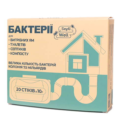 Бактерії для компосту SeptiWell порошок 200 г 20 стіків (11622)