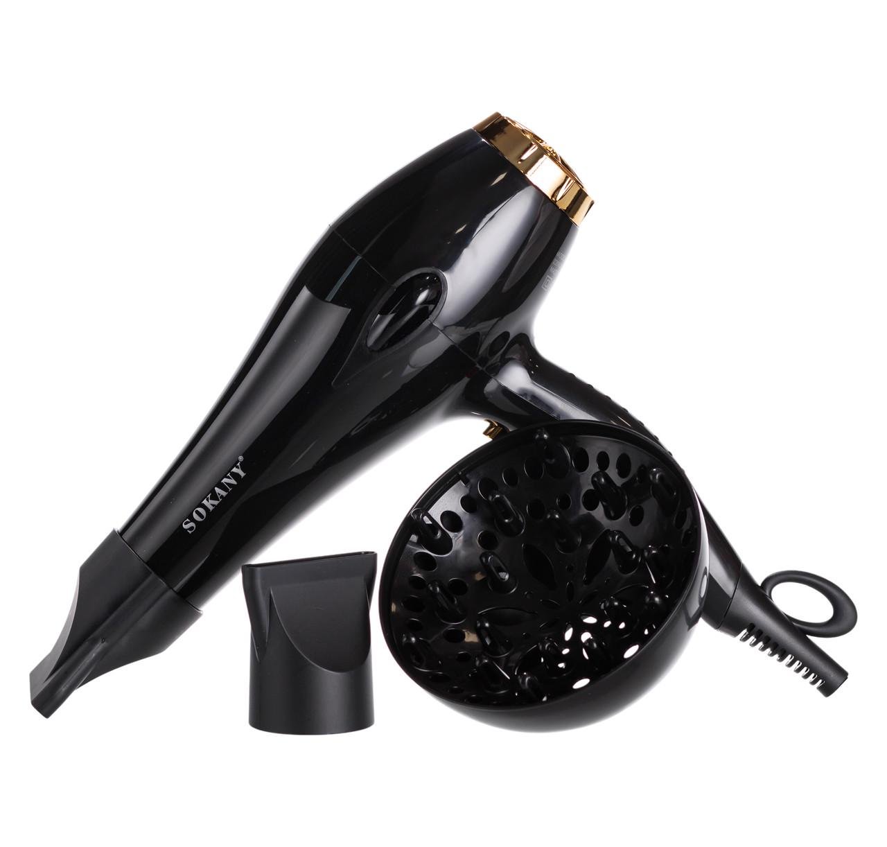 Фен для волос Sokany SK-2213 с диффузором и концентратором 2600 Вт (7412) - фото 8