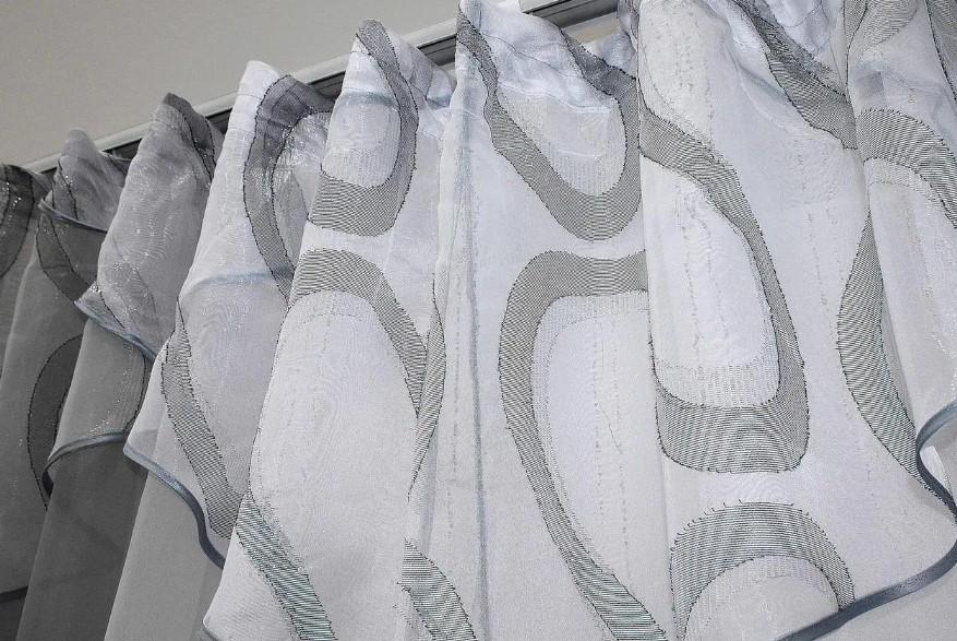 Шторки на кухню шифон/органза 280х170 см Серый/Белый (00к 59-369) - фото 3 Шторки на кухню шифон/органза 280х170 см Серый/Белый (00к 59-369) - фото 3